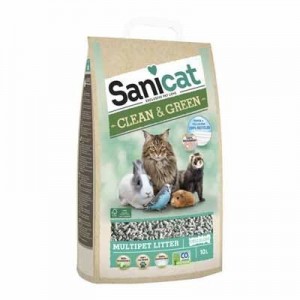 Sanicat Lecho de Papel Clean & Green para hurones