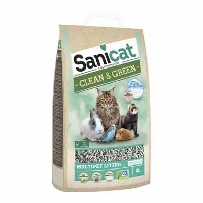 Sanicat Lecho de Papel Clean & Green para hurones