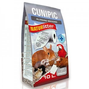 Cunipic Lecho naturlitter de papel reciclado prensado para hurones